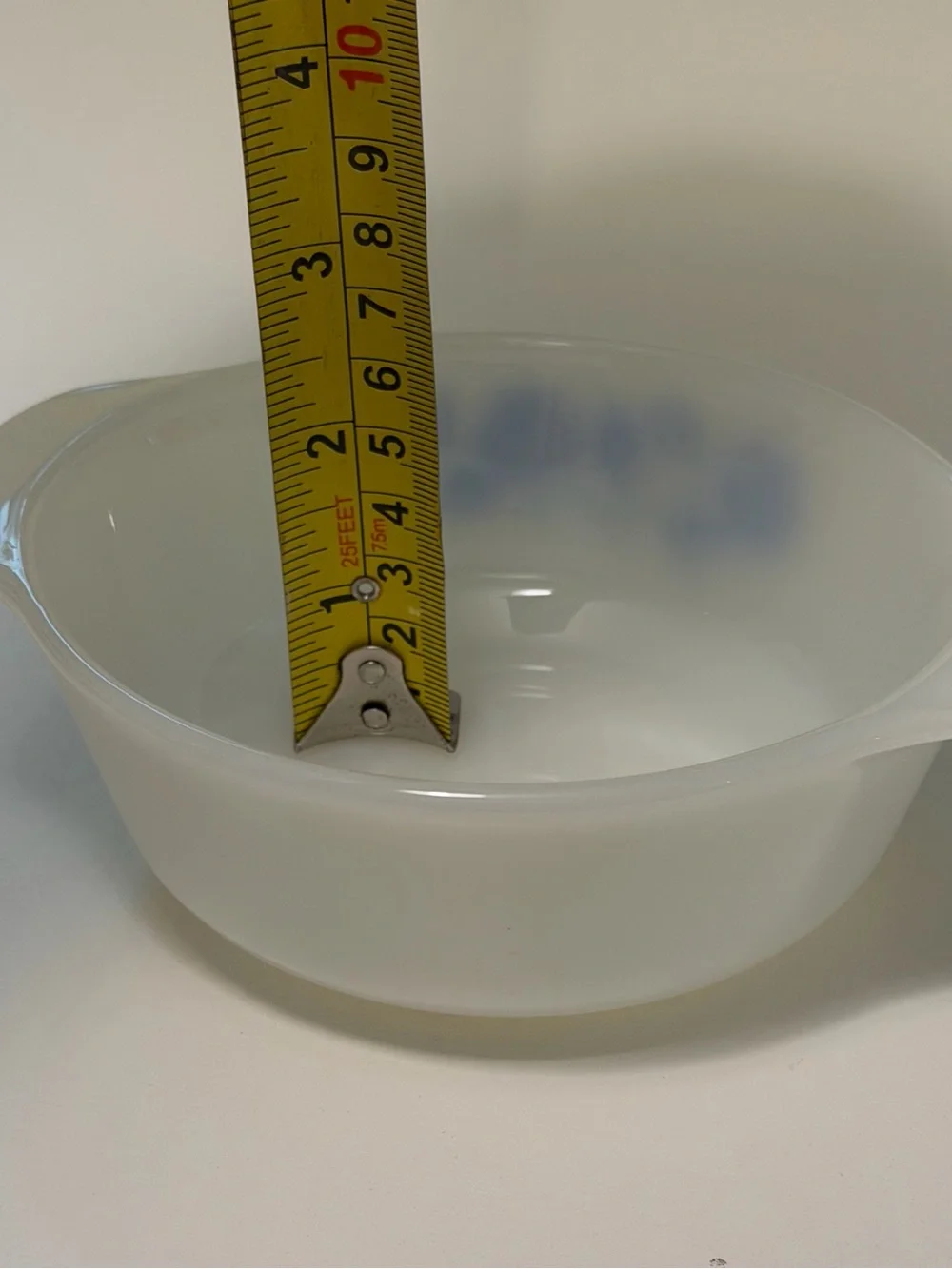 Vtg Anchor Hocking Fire-King Cornflower Milk Glass Casserole Dish w/ Lid Retro
